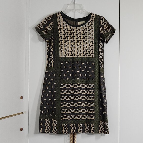 Label Ritu Kumar A-line Midi Dress Women's Size 1 Green - Picture 3 of 8